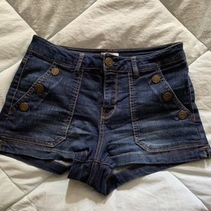 Denim shorts